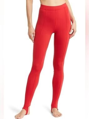 Alo Yoga High Waist Stirrup Leggings – NWOT – Classic Red – Size M